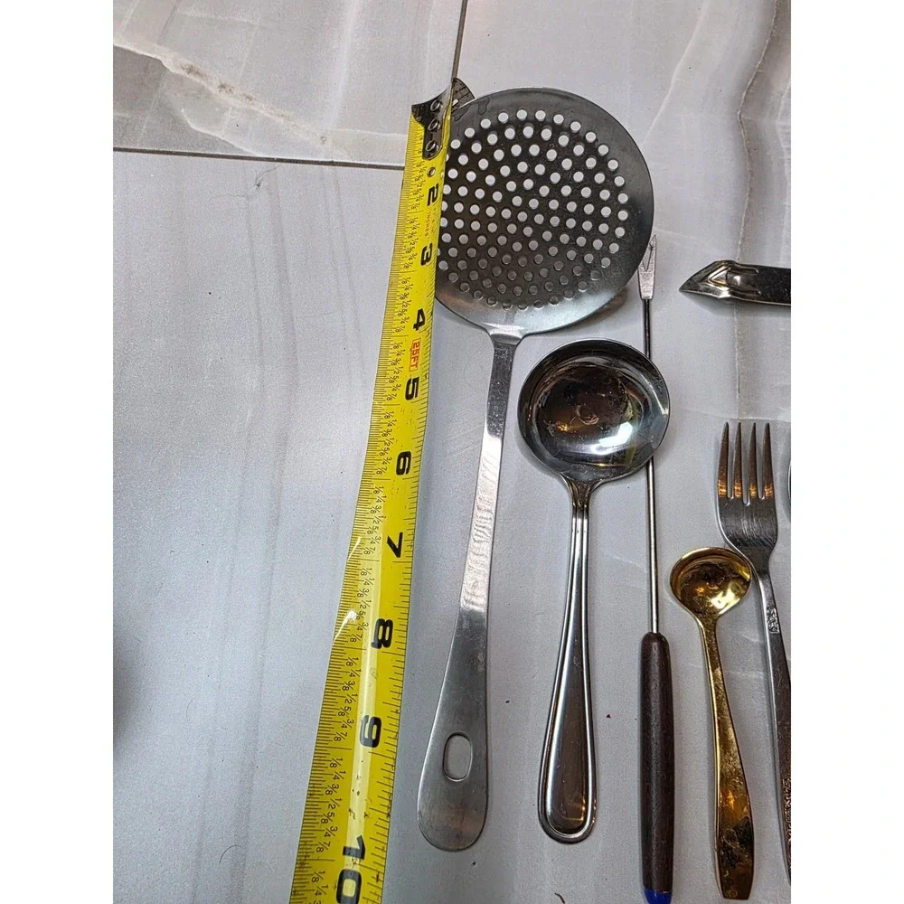 Vintage Kitchen Utensil Lot‎ Ekco Can Piercer Pfaltzgraff Flatware Stainless A3